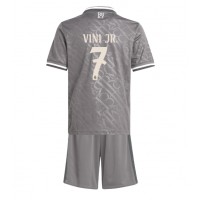 Camiseta Real Madrid Vinicius Junior #7 Tercera Equipación para niños 2024-25 manga corta (+ pantalones cortos)